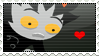 Stamp of Karkat Vantas with heart